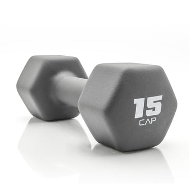 CAP, haltère en néoprène de 15 lb, gris froid, à l'unité