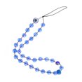 thumbnail image 3 of Miangastore Beaded Mobile Phone Wrist Strap Blue Crystal 1Pcs 8.3X0.3In, 3 of 8