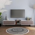 thumbnail image 4 of Tapis Rond Doux 90cm pour Chambre à Coucher Salle à Manger Tapis Rond Boho Antidérapant Lavable Chic Mandala Bohème Tapis d'Intérieur, 4 of 5