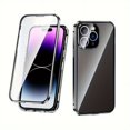 thumbnail image 4 of Magnetic Case For IPhone 15 14 13 12 11 Pro Max, Magnetic Adsorption Double-Sided, 4 of 5