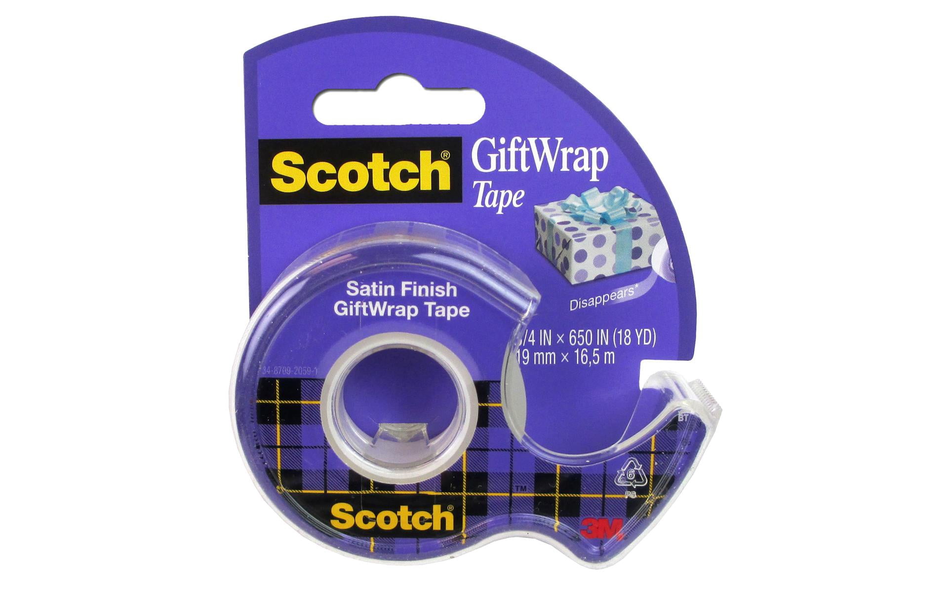 Scotch Ruban d'Emballage-cadeau 3/4 X 650 Pouces