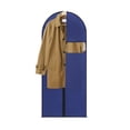 thumbnail image 4 of Sac à Vêtements Pliable pour Complets Chemises Robes, Sac de Rangement de Voyage Robuste avec Fenêtre Transparente, Organisateur de Garde-Robe Portable pour Bagages de Garde-Robe Voyage d'Affaires, Bleu, 4 of 6