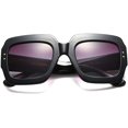 thumbnail image 4 of FEISEDY Oversized Square Sunglasses Multi Tinted Glitter Frame Stylish Inspired B2276, 4 of 6