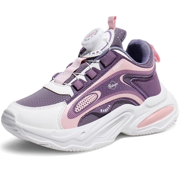 BABAYA Chaussures de Sport pour Garçons et Filles, Espadrilles de Jogging Faciles à Enfiler avec Boucle Rotative pour Petits et Grands Enfants