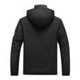 thumbnail image 2 of Windproof Jacket men Casual Patchwork Thicken Multi Pocket Hooded Zipper Windproof Waterproof Breathable Jacket Coats, 2 of 8