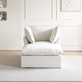thumbnail image 3 of Sodrens Modular Sectional Sofa,Modern Linen Fabric Couch Free Combination Sofa,1-Seat Single Sofa for Living Room,White, 3 of 10