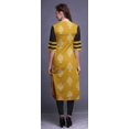 thumbnail image 4 of Bimba 3/4 Sleeve Printed Long Indian Straight Kurtis For Women Summer Wear Tunic, 4 of 6