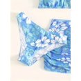thumbnail image 5 of Girls' Allover Flower Pattern 3pcs/set Strap Swimsuit & Short Skirt For Summer, Girls' Clothing, 5 of 5