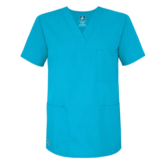 Adar Universal Unisex V-Neck Tunic 3 Pocket Scrub Top (Available in 39 Colors)