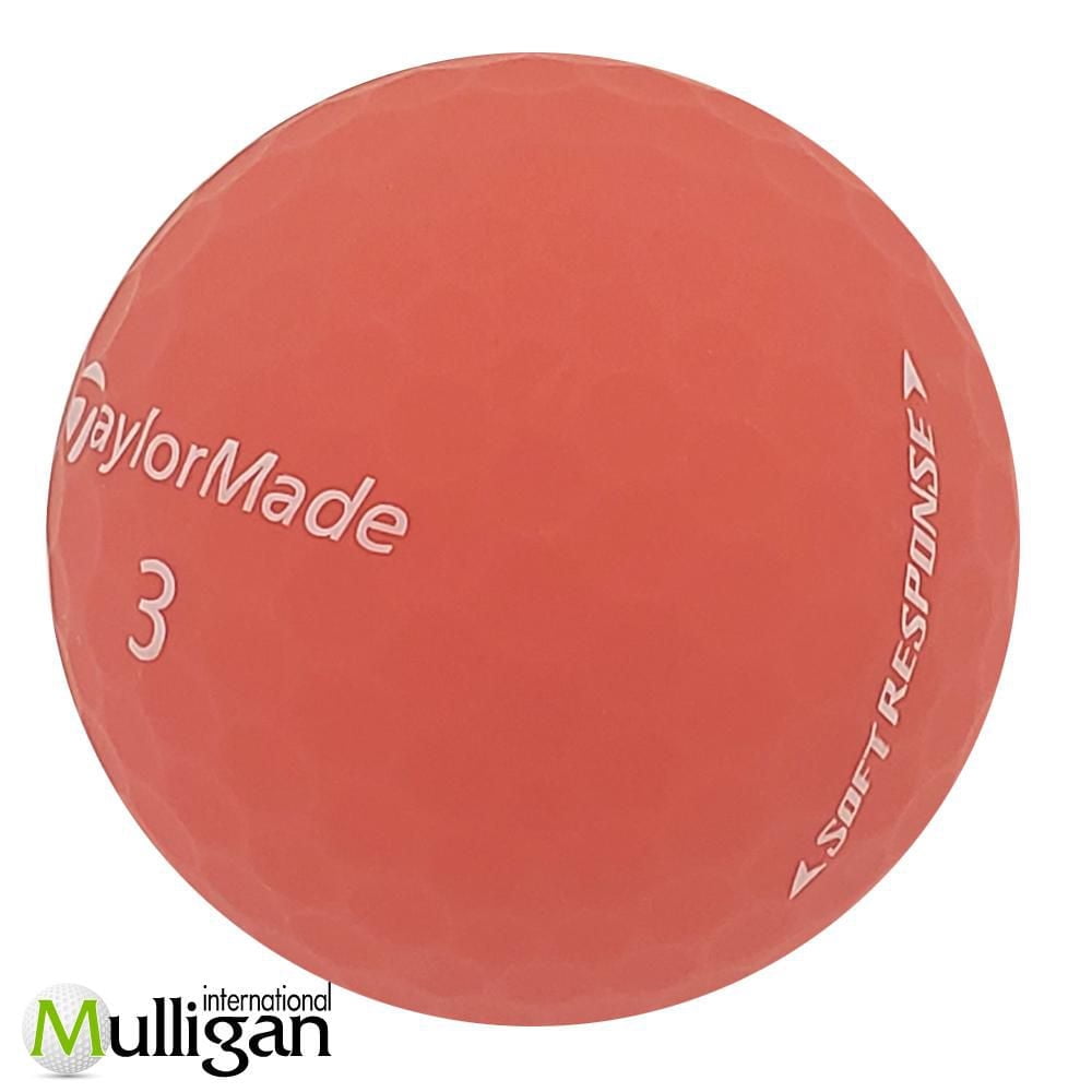 Mulligan - 48 Taylormade Soft Response 5A Recycled Used Golf Balls, Red