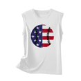 thumbnail image 4 of Birdeem Womens Fashion Printed Round-Neck Loose Sleeveless T-Shirt Pullover Tops, 4 of 12