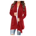 thumbnail image 1 of Cardigan Ouvert pour Femmes à Manches Longues, Cardigan en Tricot Léger et Chic, Veste Décontractée d'Automne, 1 of 6