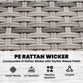 thumbnail image 4 of Outsunny 3-Piece Patio Coffee Table Sofa Set - Grey, 4 of 9