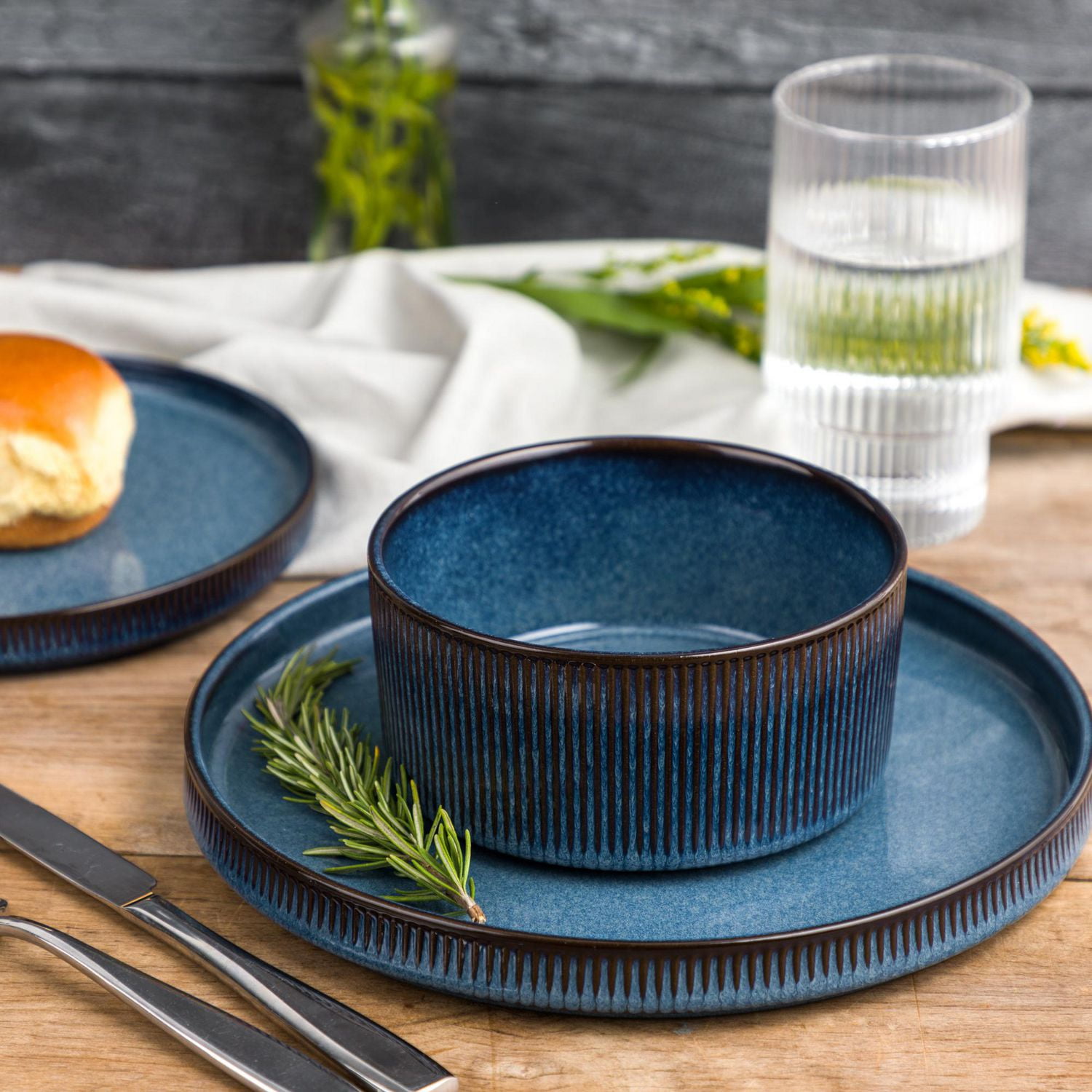 Bol rond en céramique Yellowstone, collection John