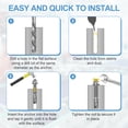 thumbnail image 4 of Uxcell 5 Pcs Ancrages en Coin, Boulons d'Ancrage pour Béton en Acier Inoxydable 1/2 Pouces x 5 Pouces, Attache Standard Robuste pour Support de Base de Mur en Ciment (Inclut des Rondelles Écrous, Ton Argent), 4 of 6