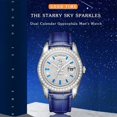 thumbnail image 3 of 【START】Gypsophila Men's Watch Diamond Watch Waterproof Swiss Fully Automatic Mechanical Movement Date Week Function, 3 of 15