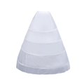thumbnail image 2 of KLKCMS Bridal Crinoline Accessory Wedding Dress Petticoat for Banquet Party Cosplay 4 Hoop, 2 of 9