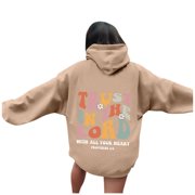 2025 Women's Graphic Hoodies Sweat Shirts Oversized Pullover Tops Casual Thin Hoodies for Women Long Sleeve Hooded Drawstring Womens Zip Up Hoodie Sweatshirt with