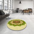 thumbnail image 4 of Ahgly Tapis Rectangulaire Lavable en Machine Intérieur Transitionnel Brun Doré Foncé, 6 Pieds x 9 Pieds, 4 of 7