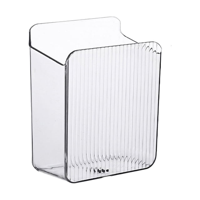 Dvruxg Wall Mounted Storage Box Holder Foods Containers Desk Organizer Bin Free Shelf Rack for Kitchen Bathroom Toilet Wall Mounted Storage Box Holder Foods Containers Desk Organizer Bin