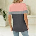 thumbnail image 4 of T-shirt à Manches Courtes pour Femmes, Mode Décontractée, Imprimé Galaxie Astral, Col en V, 4 of 9