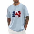 thumbnail image 1 of Pisexur T Shirts for Man , Hommes Imprimé Col Rond Mode Décontractée Manches Courtes Blouses Col Rond Chemises Bleu Clair, P Chemises de Golf Hommes & Chemises Hommes, 1 of 6
