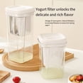 thumbnail image 1 of Greek Yogurt Strainer and Storage Jar | Fine-Mesh Yogurt Filter Cup | Airtight Container for Layered Breakfast Parfaits | Compact Kitchen Tool for Homemade Thick Yogurt and Cereal Meal Prep, 1 of 9