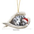 thumbnail image 3 of Pendentif de Noël Chien Ange Endormi Suspendu Décoration de Dessin Animé pour Arbre Maison Festif Design Unique pour Célébration des Fêtes, 3 of 5