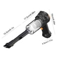 thumbnail image 3 of Vrorvz Handheld Car Vacuum Cleaner with Powerful Suction USB Rechargeable Lightweight Mini Dust Buster for Pet Hair and Car Cleaning Suit Portable Auto Vacuum with Multifunctional Accessories, 3 of 8