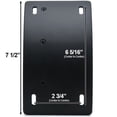 thumbnail image 4 of Krator Black Vertical Axle Mount Motorcycle Plate Holder Compatible with Honda VTX 1300 C R S RETRO, 4 of 5