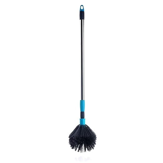 Sparkmate By Crystal Alloy Steel, Cobweb Cleaner With Extendable Handle, Assorted | Light Weight, Extendable Steel Rod To Adjust Height | Easy To Clean & Store, Durable & Long Lasting Jala Broom