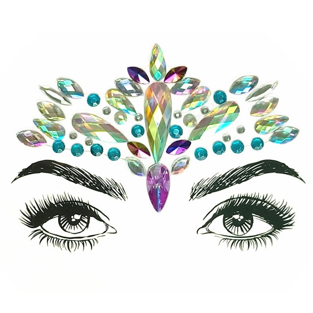 PVCS Halloween Sticker Acrylic Crystal Diamond Sticker Diamond Face Sticker