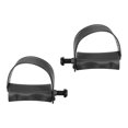 thumbnail image 1 of Unique Bargains 1 Pair Exercise Bike Pedals with Straps 1/2 Inch Spindle Cycling Riding  MTB BMX 12.7mm Spindle, Black, 1 of 8