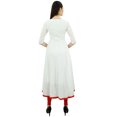 thumbnail image 1 of Bimba Kurti Ethnique de Designer pour Femmes, Robe Kurta Anarkali Évasée avec Pompon, 1 of 2