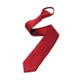 thumbnail image 1 of Cravate Rétro Étroite pour Hommes et Garçons avec Polyester Cravate Fine Cravate Pratique pour Mariage Fête Boîte de Nuit Mariée Robe de Fête Rouge Vin, 1 of 8