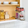 thumbnail image 2 of Rev-A-Shelf 5" Pullout Organizer for Cabinets, 2 Tier Upright Shelf, 5WU2-5W1-1, 2 of 6