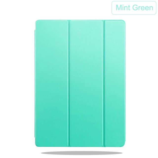 Tablet Case for iPad 5th 6th 7th 8th 10th Generation Leather Stand Cover Apple iPad 10.2 9.7 11.0 Funda Smart Protective Shell PUMint green ipad 9.7 2017 5th