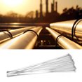 thumbnail image 3 of Metal Cable Tie, Cold Resistance High Temperature Resistance Locking Zip Tie, Stainless Steel For Wrapping Fastening, 3 of 8