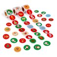 thumbnail image 5 of Merry Christmas Holiday Stickers Labels Christmas Tags Envelope Seals 1inch/1.5inch, 5 of 5