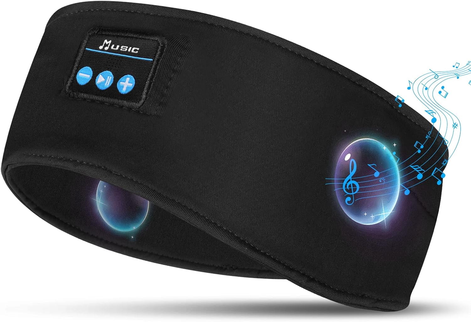 flintronic Sleep Headphones, Headband Sports Headphones, Bluetooth Wireless Sleep Earphone with Ultra-Thin HD Stereo Speakers, Suitable for Sports/Side Sleep/Yoga/Fitness/Relaxation