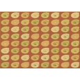 thumbnail image 1 of Ahgly Company Tapis Rectangulaire Lavable en Machine Intérieur Transitionnel Orange Rouge Orange, 2 Pieds x 5 Pieds, 1 of 7