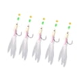 thumbnail image 3 of Almencla 5x ing Rigs Glow ing Beads ing Lures for Saltwater Mackerel Pollock white, 3 of 8