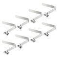 thumbnail image 1 of Uxcell 8.3x7mm Kayak Paddle Snaps, Hollow Button Single Pin Lock Tube Tent Pole Spring Clips, 8 Pack, 1 of 6
