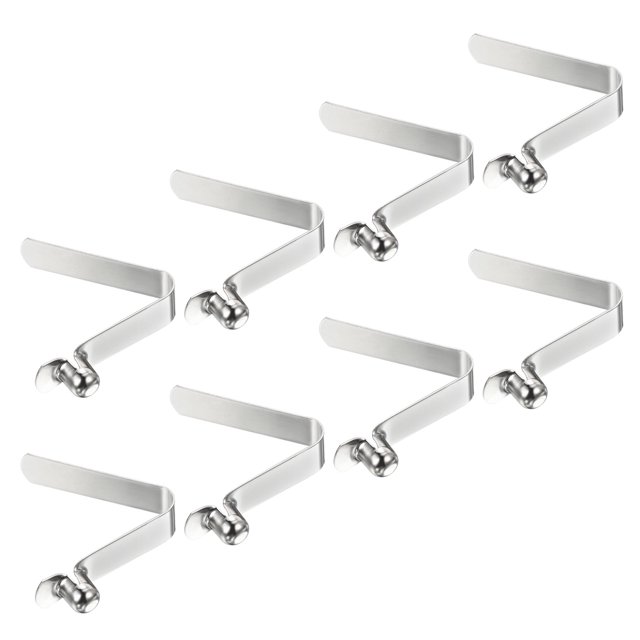Uxcell 8.3x7mm Kayak Paddle Snaps, Hollow Button Single Pin Lock Tube Tent Pole Spring Clips, 8 Pack