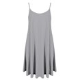 thumbnail image 1 of DYMADE Femmes Couleur Unie Spaghetti Sangle Décontractée Swing Sans Manches Robe d'Été Sans Manches, 1 of 2