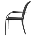 thumbnail image 4 of Mainstays Steel Outdoor Stacking Chair, Black, 4 of 10