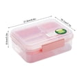 thumbnail image 4 of Évasion Parfaite, Boîte à Lunch Bento Portable, Boîte à Salade à Double Couche, Compartiments Divisés, Design Élégant, pour Bureau/voyage, Usage Étudiant, Contenant de Rangement pour Aliments Hzhnb Nouvelle Sortie, 4 of 8