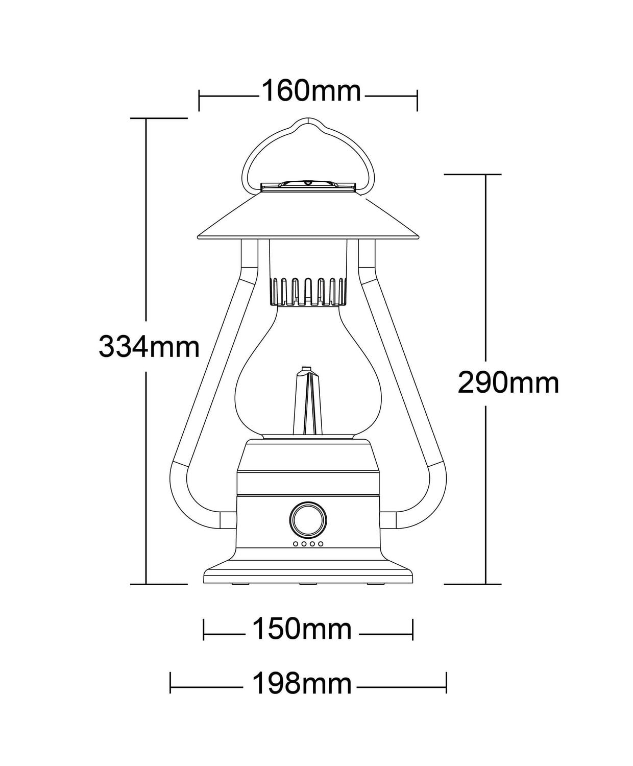 Romantico classique LED léger lampe rechargeable