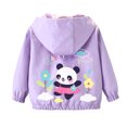 thumbnail image 4 of LOVZFMLL Vestes pour Filles Printemps Veste à Manches Longues à Capuche Décontractée Fine 7-8 Ans, 4 of 7