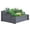 Grey, variant on Outsunny 3-Tier Wood Raised Garden Bed, Elevated Planting Box, Gray